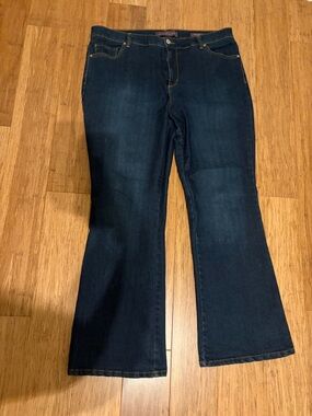 Gloria Vanderbilt Dark Indigo Flare Jeans